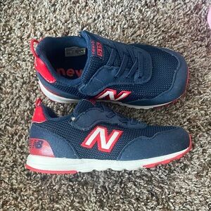 New Balance Kids' Navy and Red Sneakers